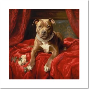 Staffy Portrait Posters and Art